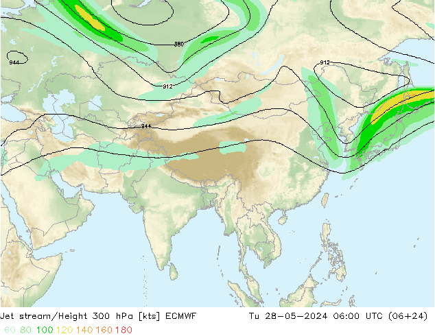 джет ECMWF вт 28.05.2024 06 UTC