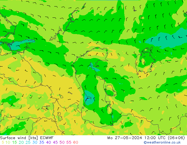  10 m ECMWF  27.05.2024 12 UTC