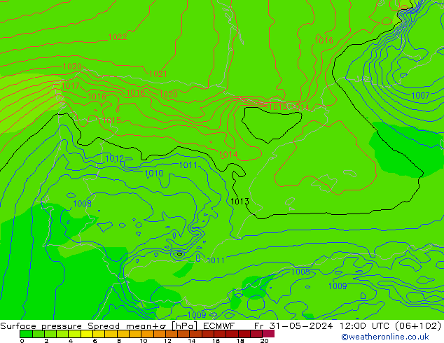     Spread ECMWF  31.05.2024 12 UTC