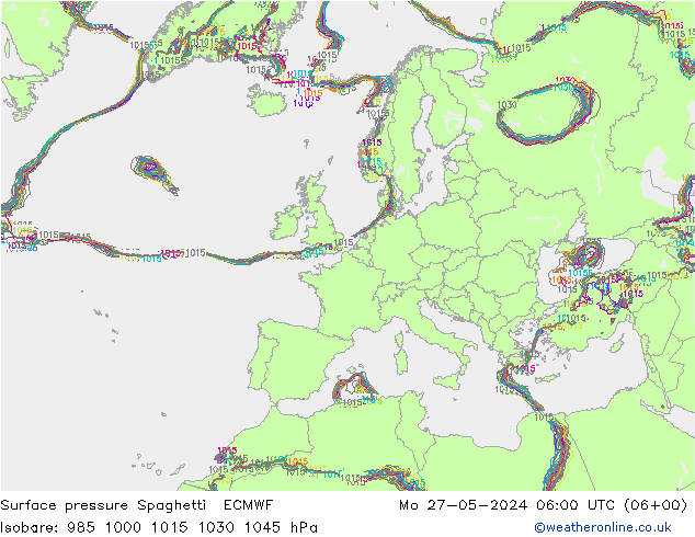     Spaghetti ECMWF  27.05.2024 06 UTC