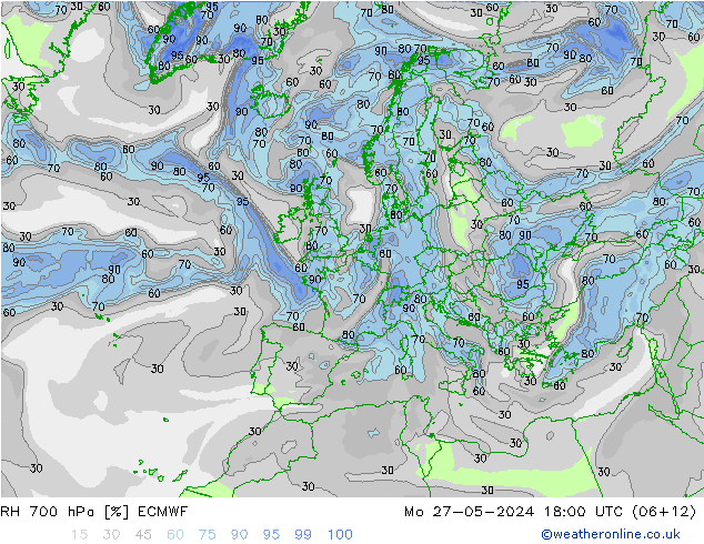 RV 700 hPa ECMWF ma 27.05.2024 18 UTC