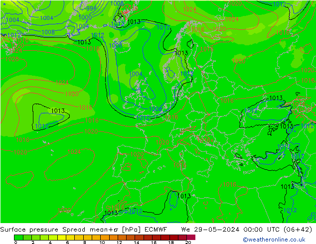     Spread ECMWF  29.05.2024 00 UTC