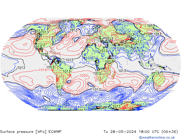 pression de l'air ECMWF mar 28.05.2024 18 UTC