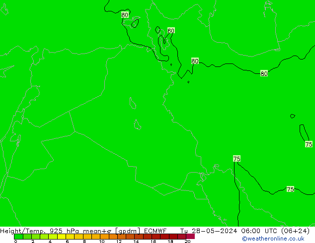 Height/Temp. 925 hPa ECMWF  28.05.2024 06 UTC