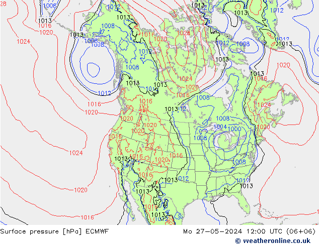 Luchtdruk (Grond) ECMWF ma 27.05.2024 12 UTC