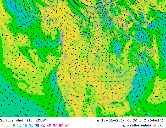  10 m ECMWF  28.05.2024 06 UTC