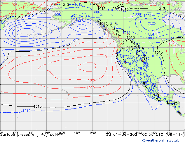 pression de l'air ECMWF sam 01.06.2024 00 UTC