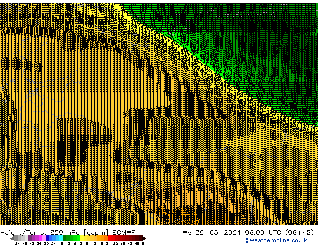 Height/Temp. 850 hPa ECMWF  29.05.2024 06 UTC