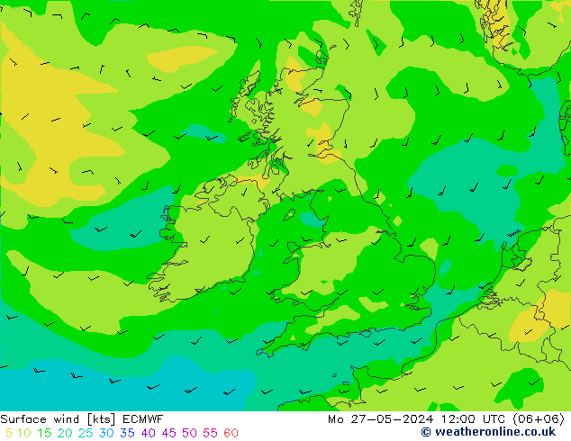  10 m ECMWF  27.05.2024 12 UTC