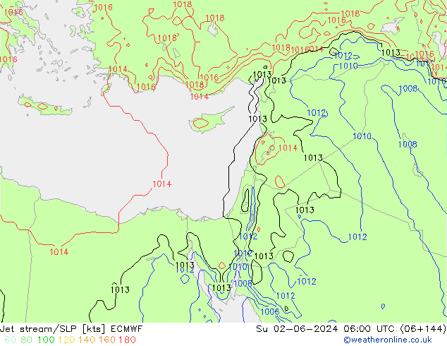 Corriente en chorro ECMWF dom 02.06.2024 06 UTC