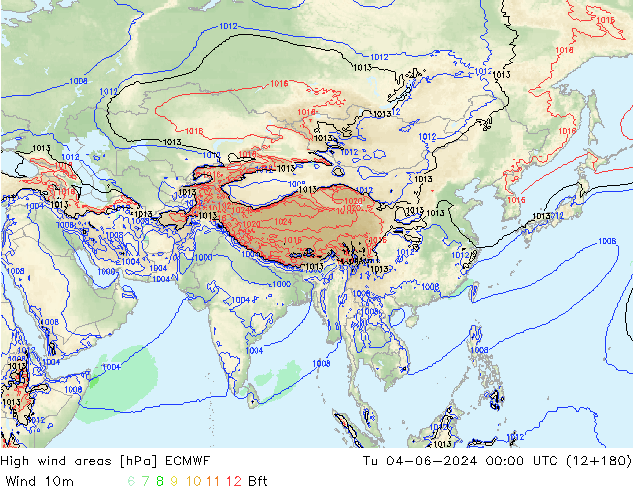 High wind areas ECMWF Ter 04.06.2024 00 UTC