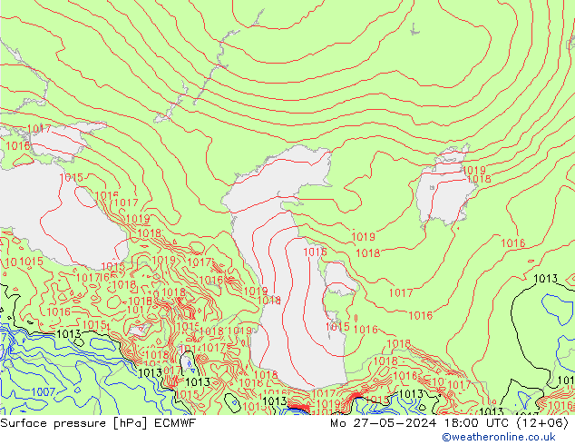 Yer basıncı ECMWF Pzt 27.05.2024 18 UTC