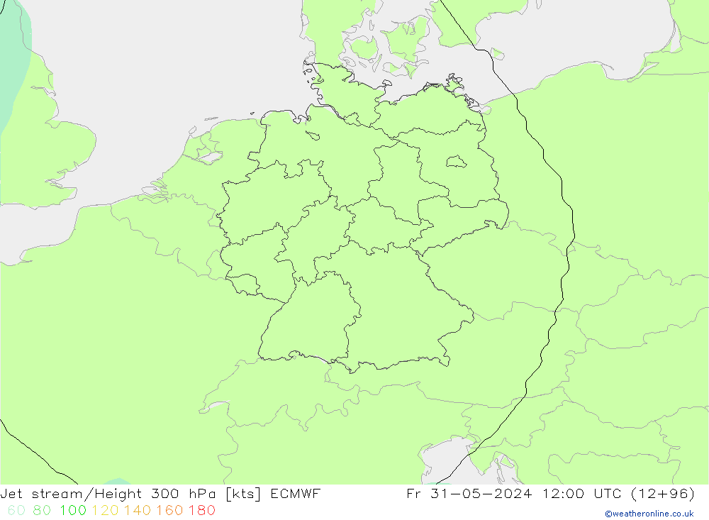 джет ECMWF пт 31.05.2024 12 UTC