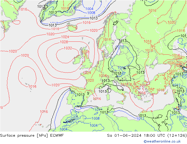 Yer basıncı ECMWF Cts 01.06.2024 18 UTC