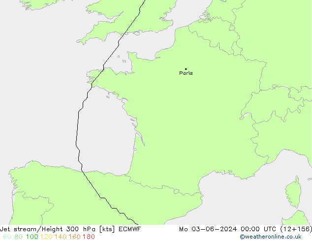 джет ECMWF пн 03.06.2024 00 UTC