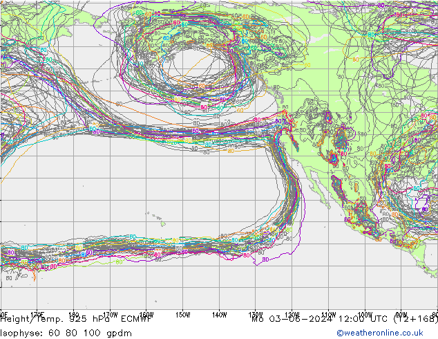 Height/Temp. 925 hPa ECMWF Mo 03.06.2024 12 UTC