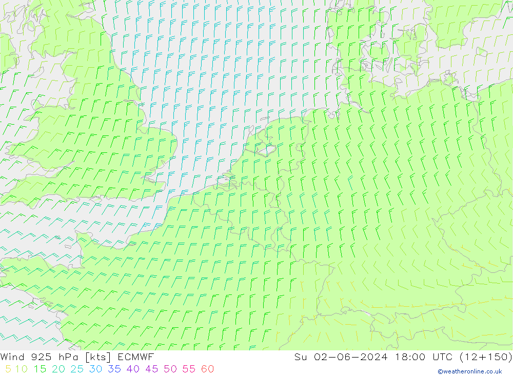 Wind 925 hPa ECMWF So 02.06.2024 18 UTC