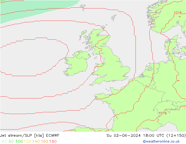 Jet stream/SLP ECMWF Ne 02.06.2024 18 UTC