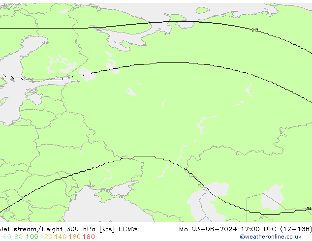 Jet stream ECMWF Seg 03.06.2024 12 UTC