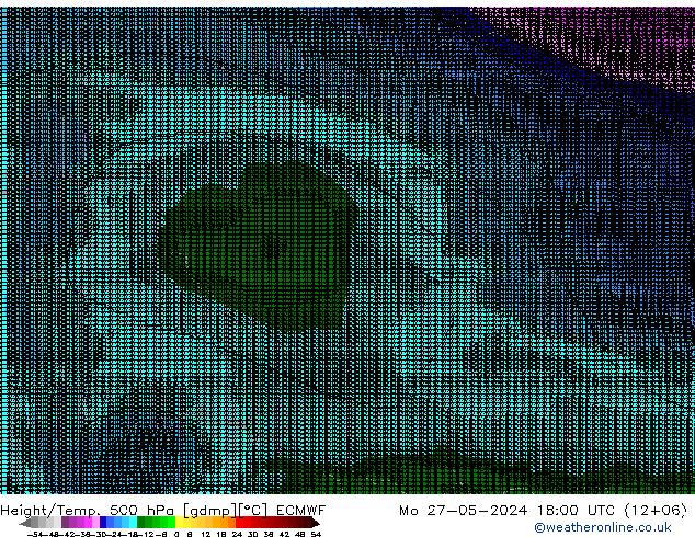 Height/Temp. 500 hPa ECMWF  27.05.2024 18 UTC