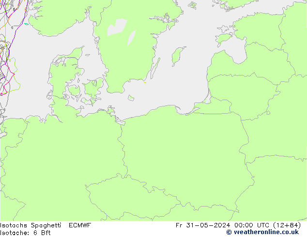 Isotachen Spaghetti ECMWF vr 31.05.2024 00 UTC