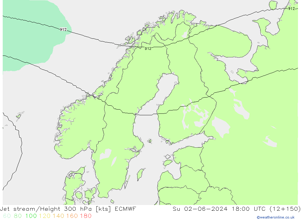 Jet Akımları ECMWF Paz 02.06.2024 18 UTC