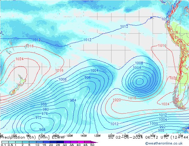 opad (6h) ECMWF nie. 02.06.2024 12 UTC