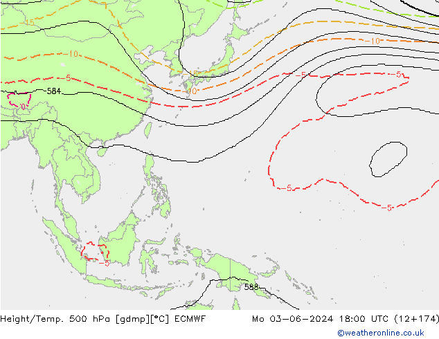 Géop./Temp. 500 hPa ECMWF lun 03.06.2024 18 UTC