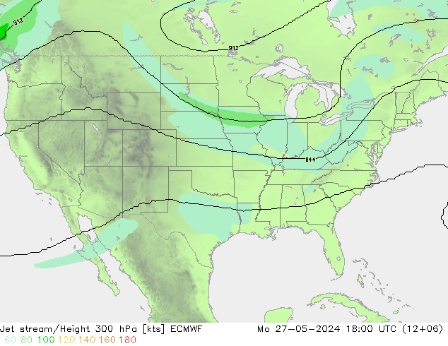 джет ECMWF пн 27.05.2024 18 UTC