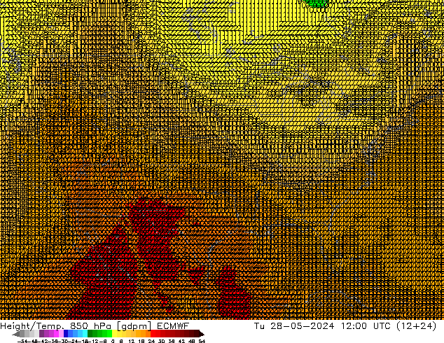 Height/Temp. 850 hPa ECMWF Ter 28.05.2024 12 UTC