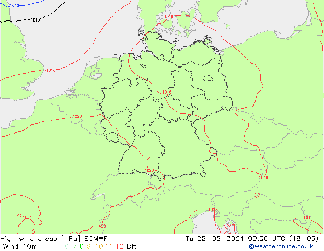 High wind areas ECMWF mar 28.05.2024 00 UTC