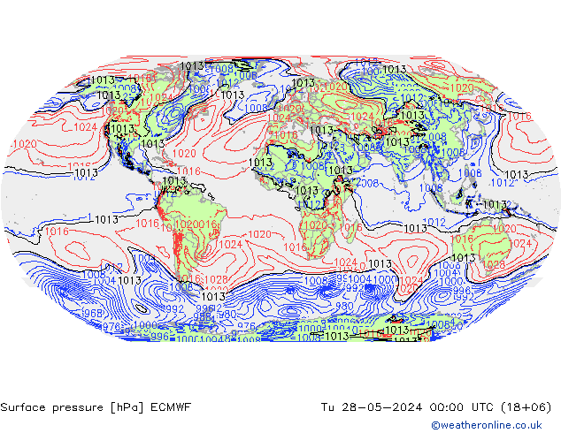 Surface pressure ECMWF Tu 28.05.2024 00 UTC