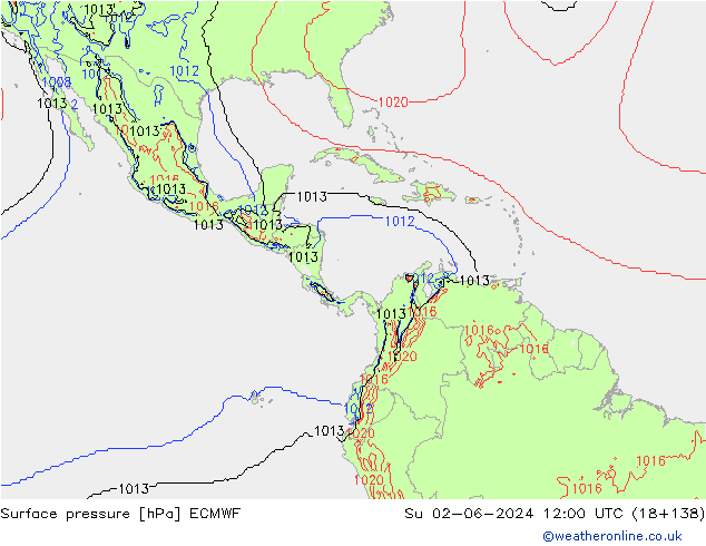 ciśnienie ECMWF nie. 02.06.2024 12 UTC