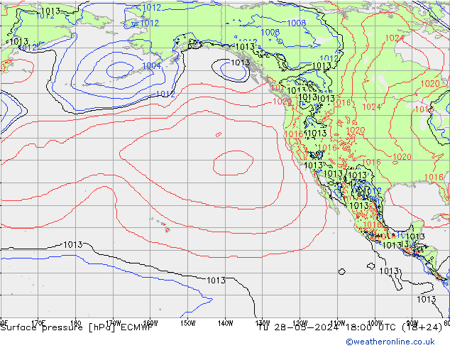 приземное давление ECMWF вт 28.05.2024 18 UTC