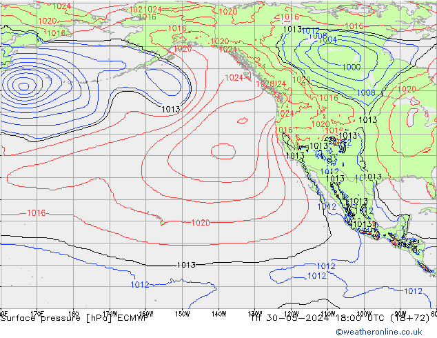 Yer basıncı ECMWF Per 30.05.2024 18 UTC