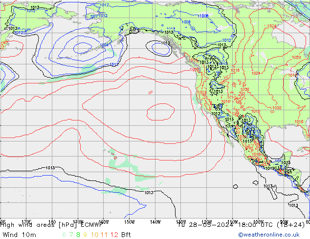 High wind areas ECMWF Tu 28.05.2024 18 UTC