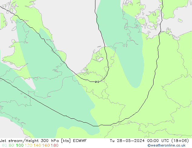 Courant-jet ECMWF mar 28.05.2024 00 UTC