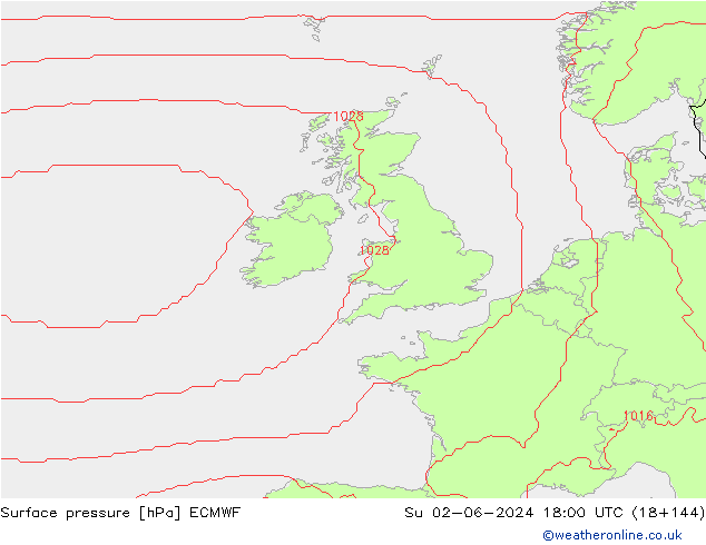 ciśnienie ECMWF nie. 02.06.2024 18 UTC