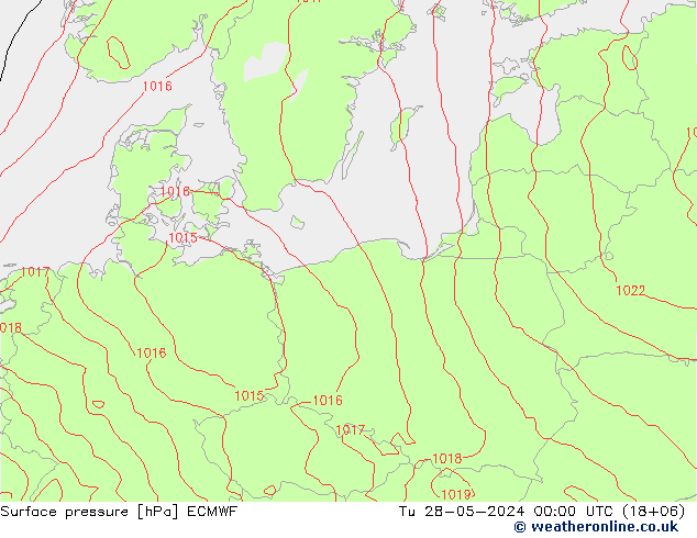 pression de l'air ECMWF mar 28.05.2024 00 UTC