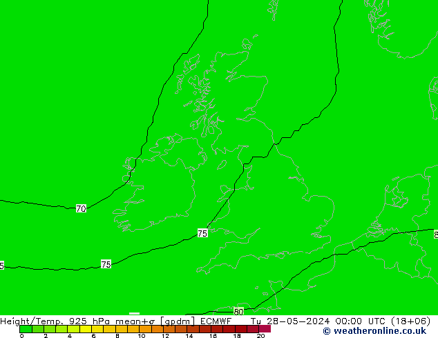 Height/Temp. 925 гПа ECMWF вт 28.05.2024 00 UTC