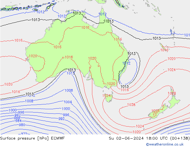 ciśnienie ECMWF nie. 02.06.2024 18 UTC