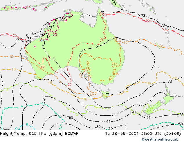 Height/Temp. 925 hPa ECMWF Ter 28.05.2024 06 UTC