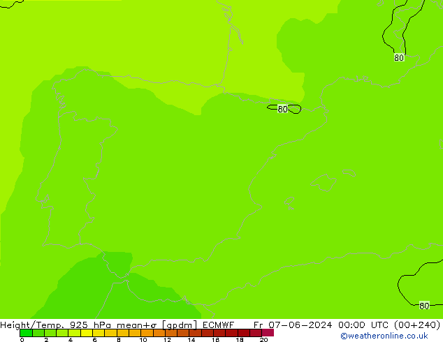 Height/Temp. 925 hPa ECMWF  07.06.2024 00 UTC