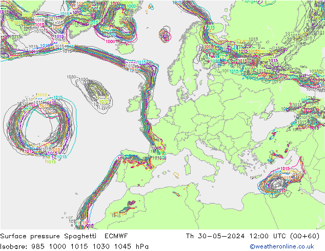     Spaghetti ECMWF  30.05.2024 12 UTC