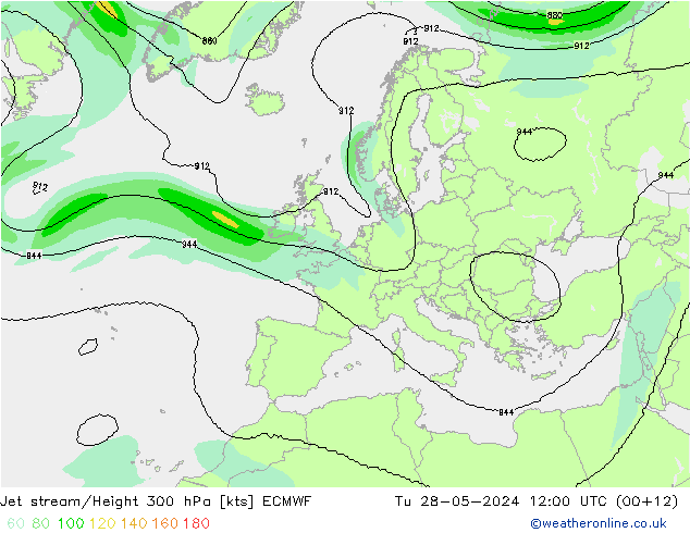 Polarjet ECMWF Di 28.05.2024 12 UTC