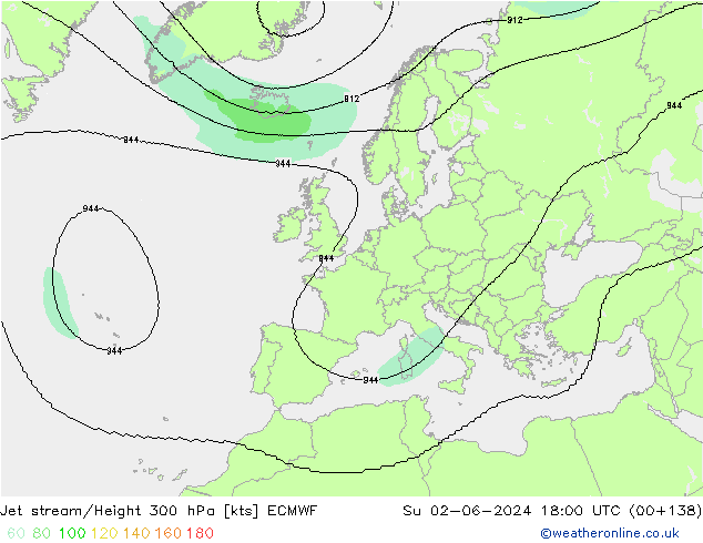 джет ECMWF Вс 02.06.2024 18 UTC