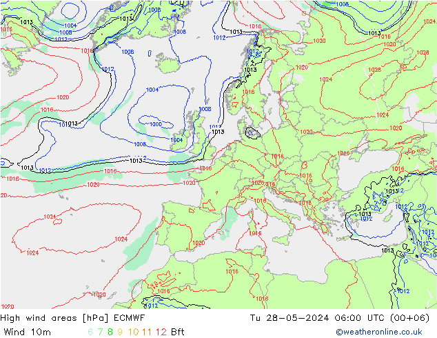 Sturmfelder ECMWF Di 28.05.2024 06 UTC