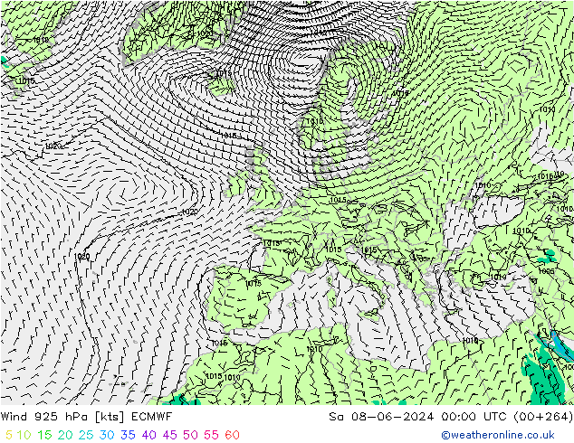  925 hPa ECMWF  08.06.2024 00 UTC