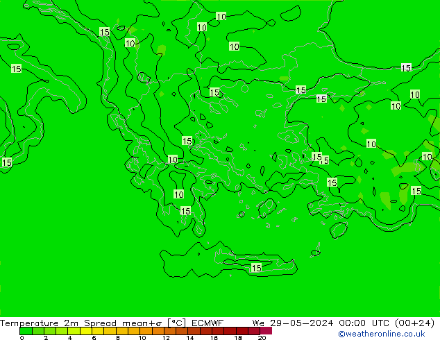     Spread ECMWF  29.05.2024 00 UTC