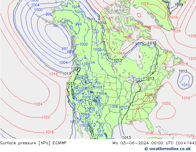 pression de l'air ECMWF lun 03.06.2024 00 UTC